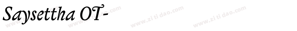 Saysettha OT字体转换